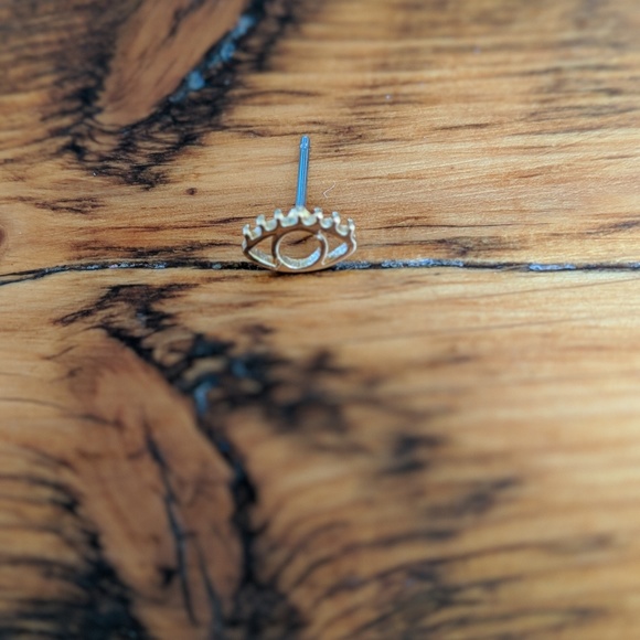 Jcrew Gold Eye Studded Earrings - Picture 2 of 5